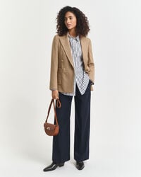 Relaxed Fit Classic hemd van poplin met strepen