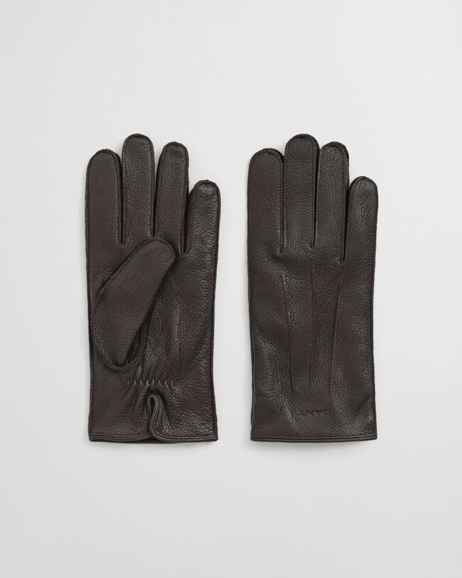 Gants en cuir doublé de cachemire