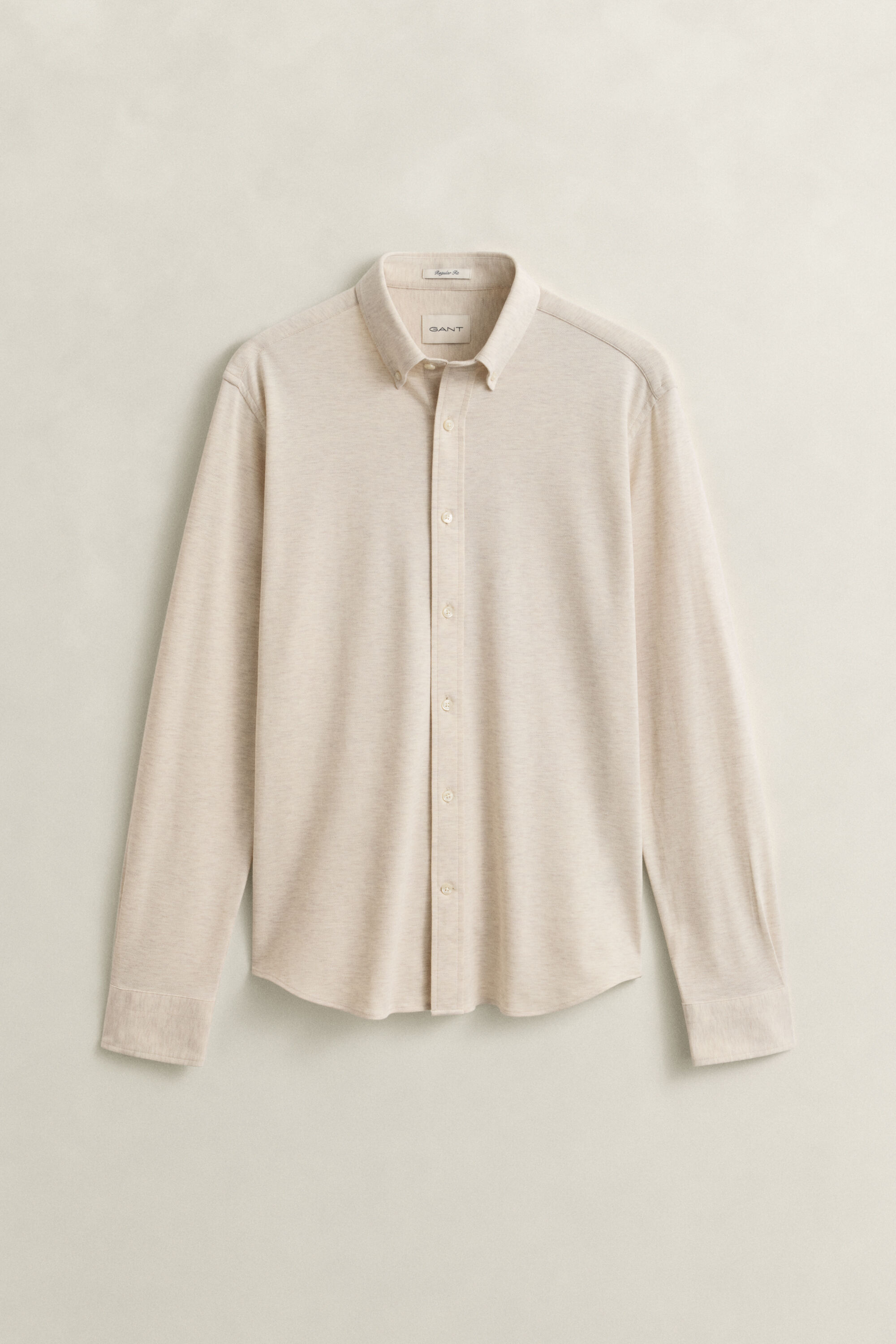 Overhemd van stretch jersey piqué