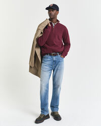 Sweat-shirt à demi-zip Sacker Rib