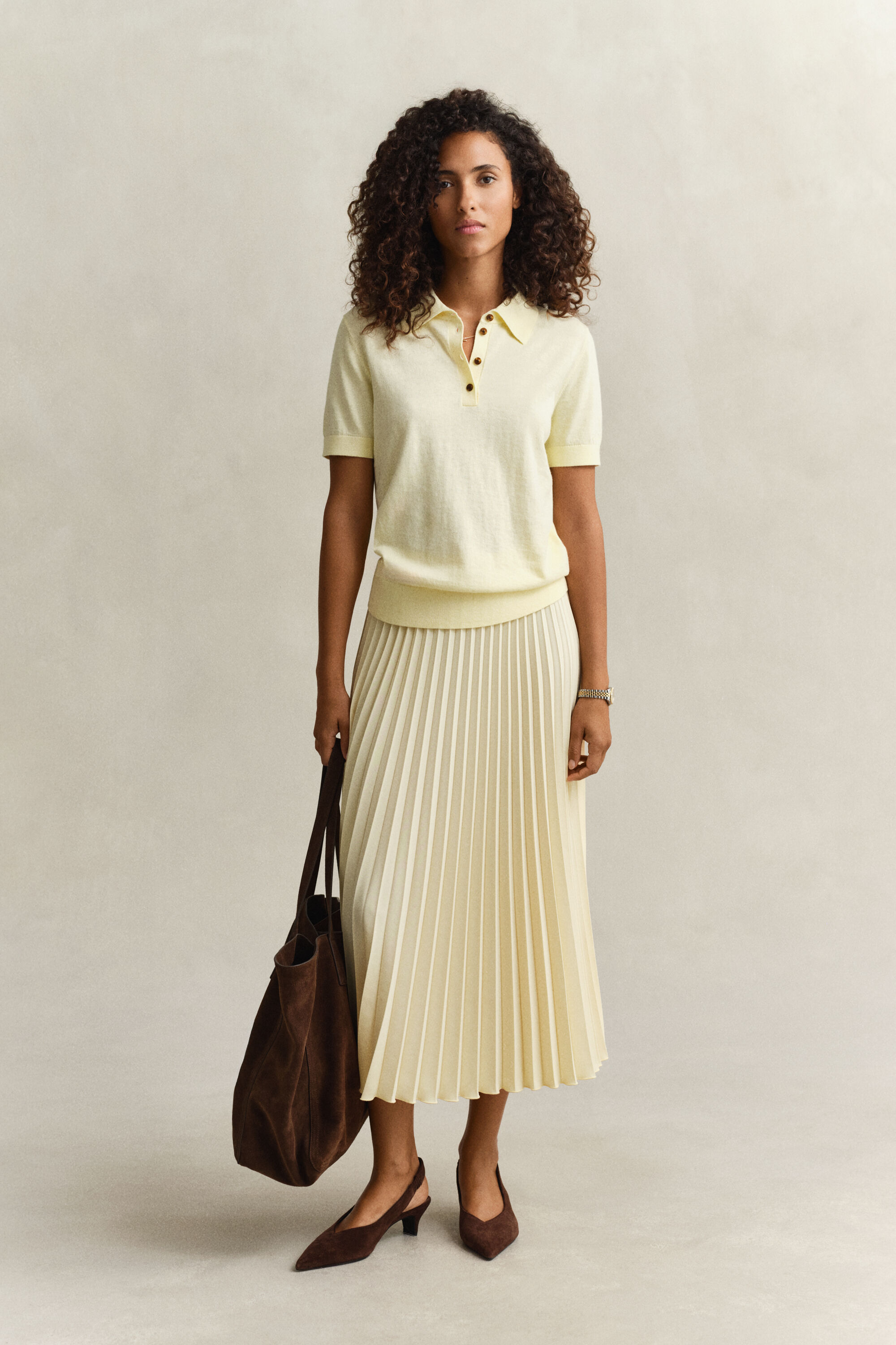 Rugger à manches courtes en maille