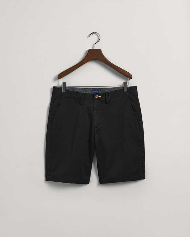 Short slim fit en sergé Hallden