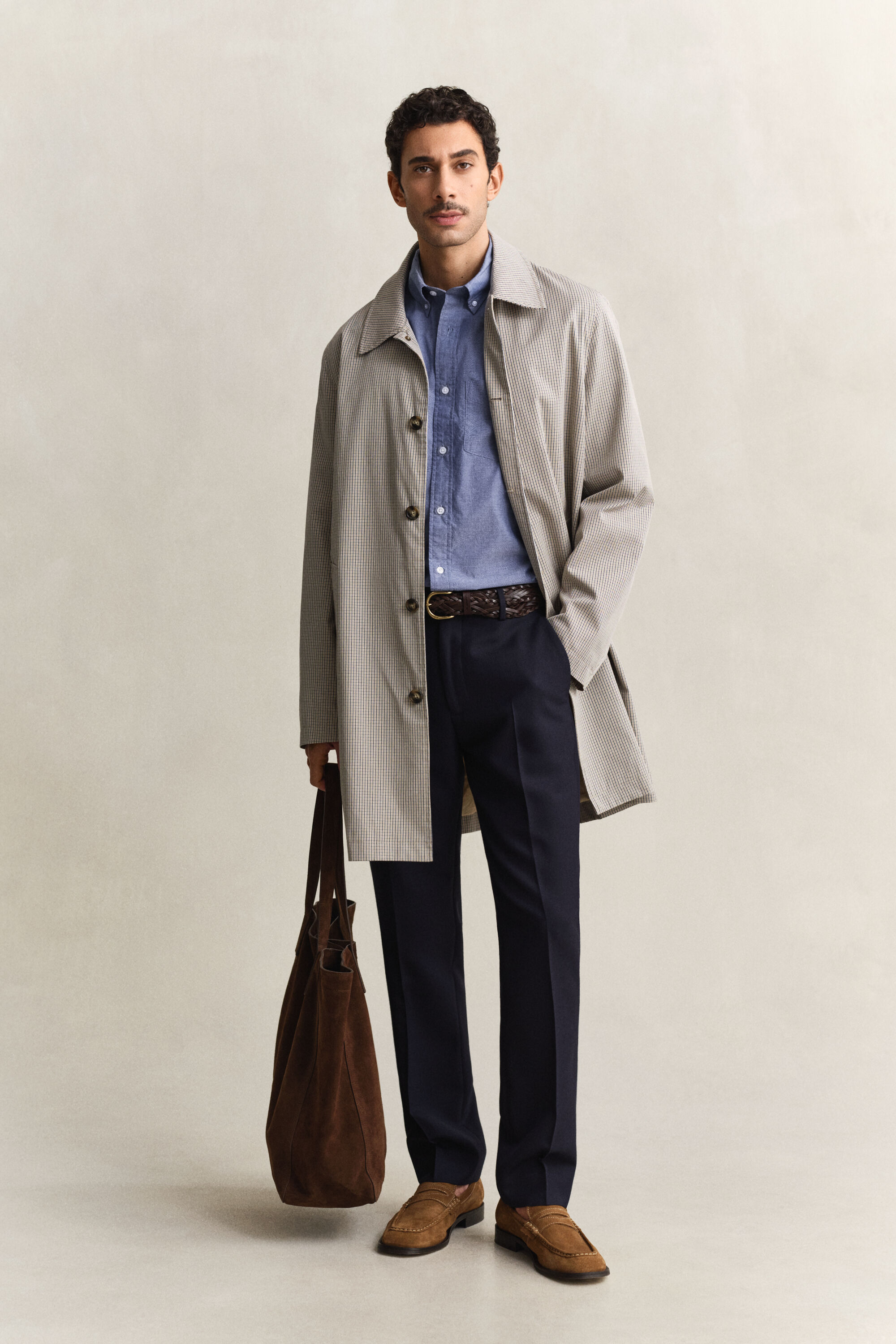 Chemise coupe regular en popeline classique