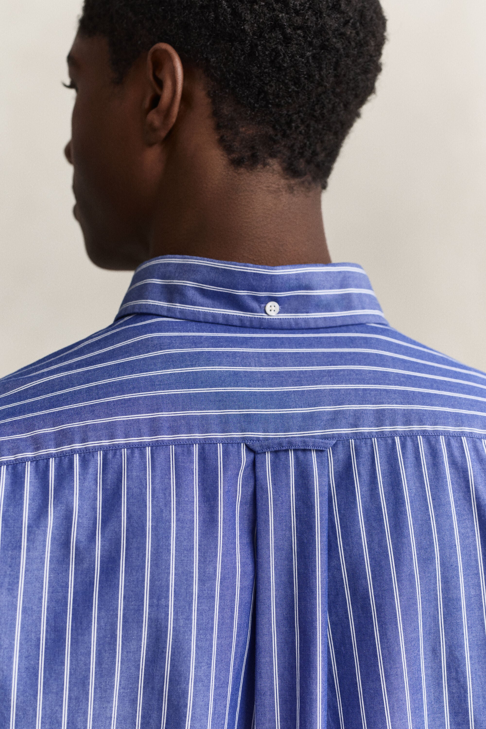 Chemise en popeline à rayures classique