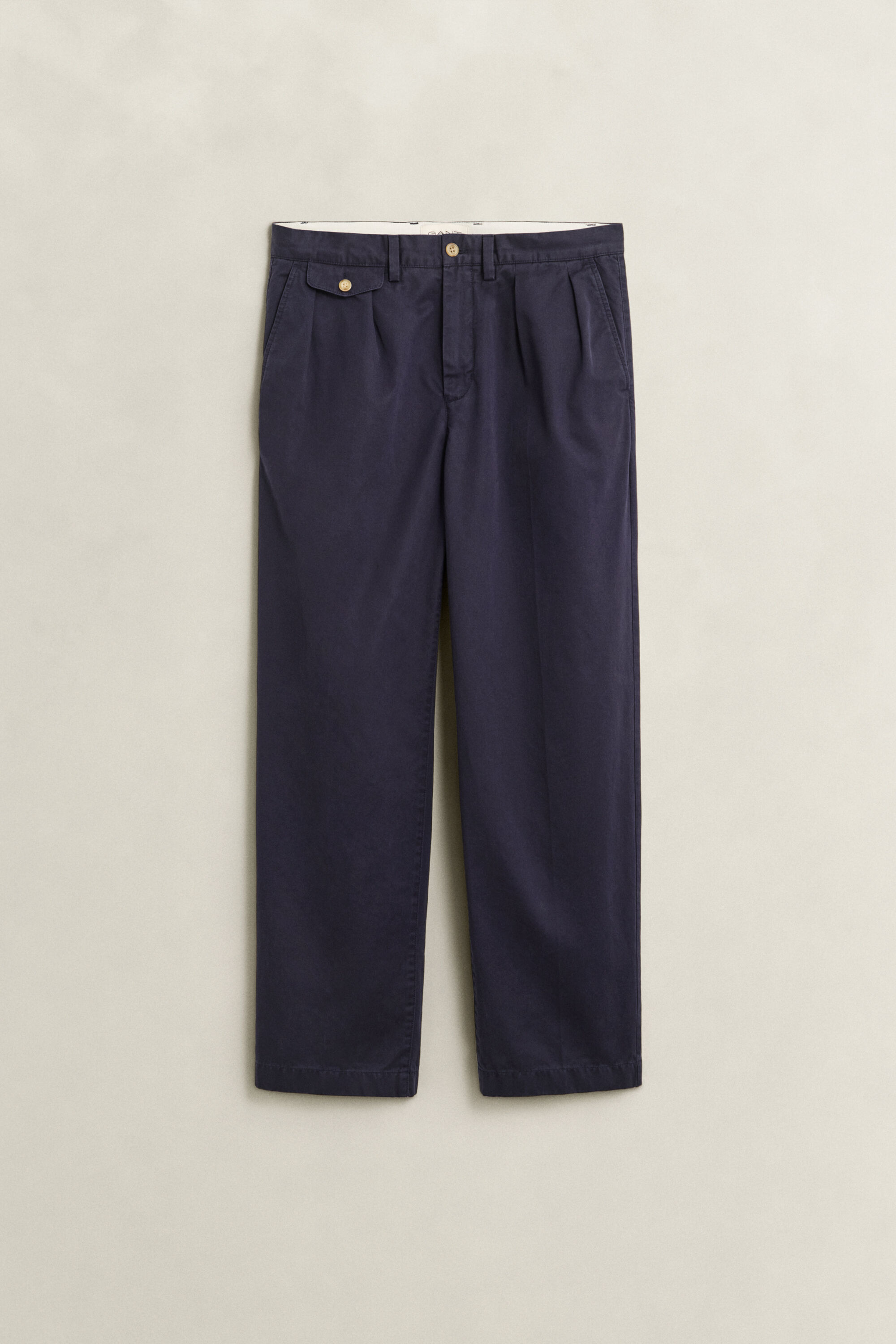 Pantalon chino en sergé de coton
