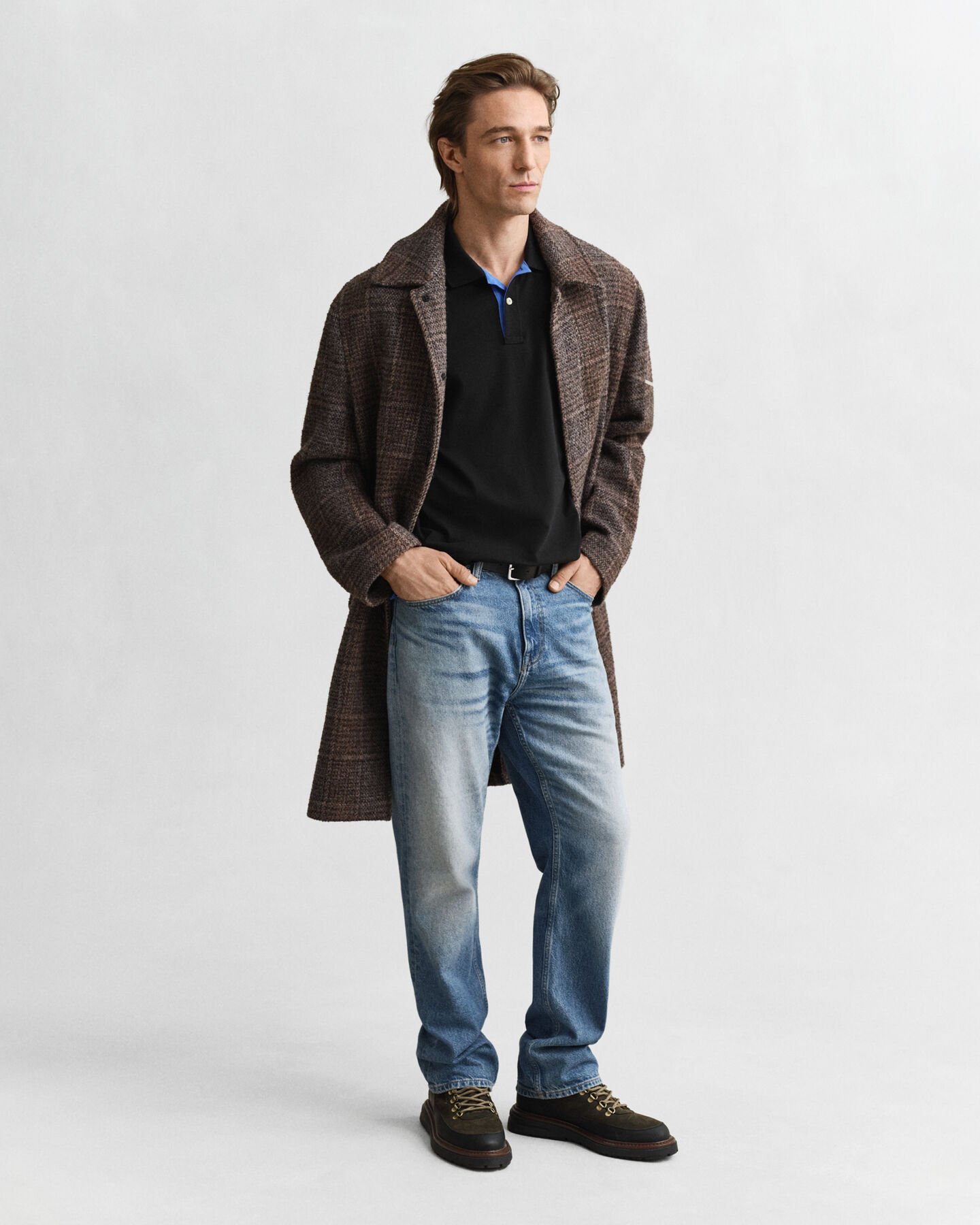 Polo en coton piqué contrastant