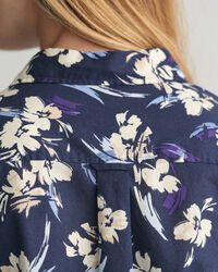 Chemise regular fit en voile de coton à imprimé floral