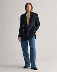 Polo à manches longues avec col travaillé