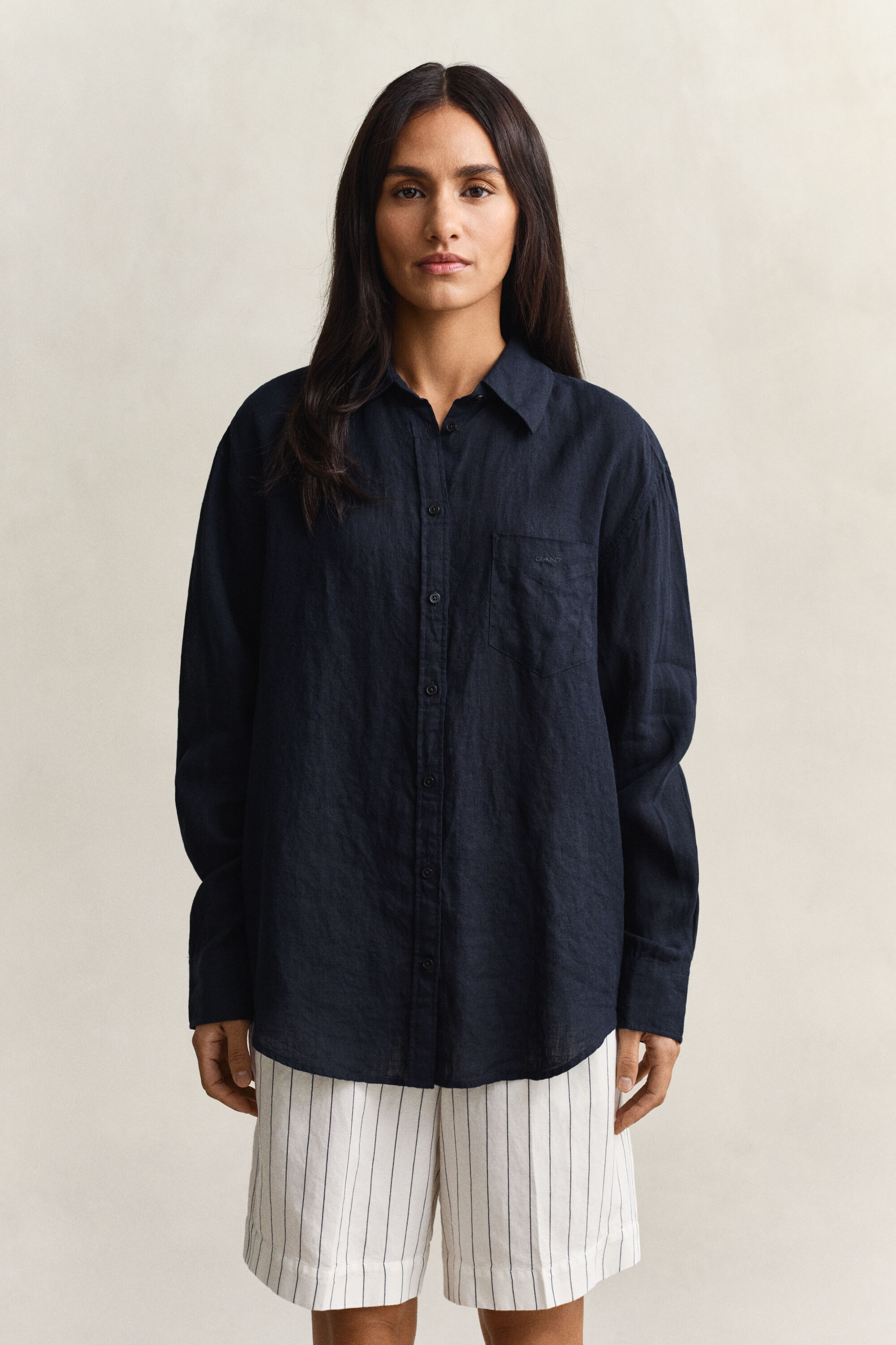 Chemise relaxed fit en lin