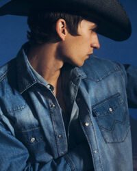 Chemise relaxed fit en denim Western Wrangler x GANT