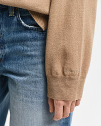 Trui met ronde hals van buitengewoon zachte lamswol