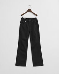 Slim Fit Flared jeans in het zwart