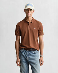 Regular Fit Shield piqué poloshirt