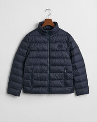 Licht donsjack met logo