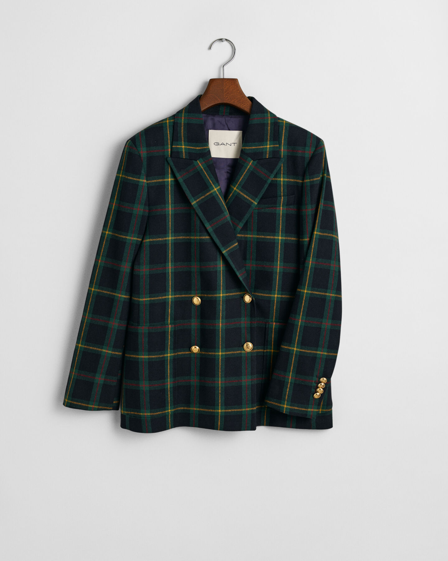 Veste blazer de costume regular fit à carreaux