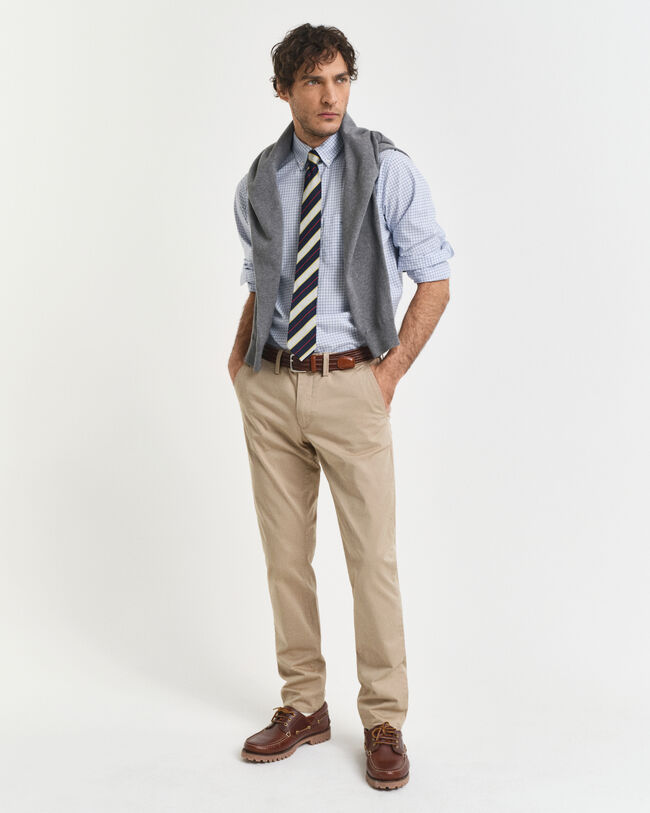 Regular Fit Classic hemd van poplin met ruitjes