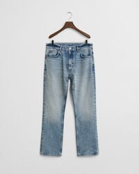 Bootcut jeans met vintage wassing