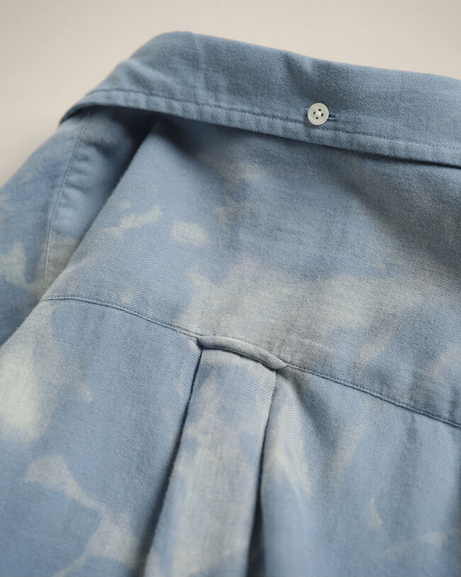 Chemise relaxed fit en coton et laine effet d&eacute;color&eacute; Wrangler x GANT