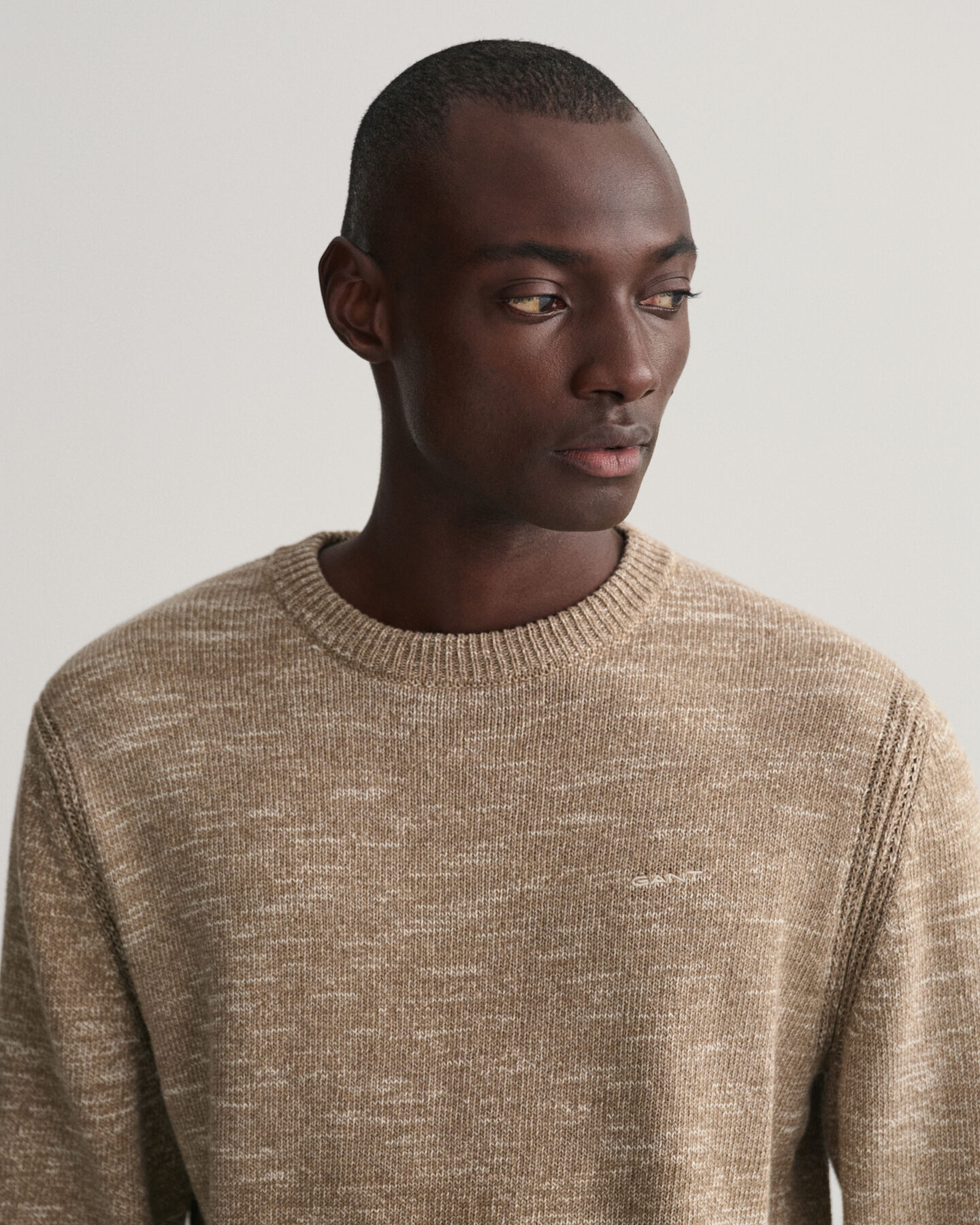 Sweater met ronde hals van gedraaid garen