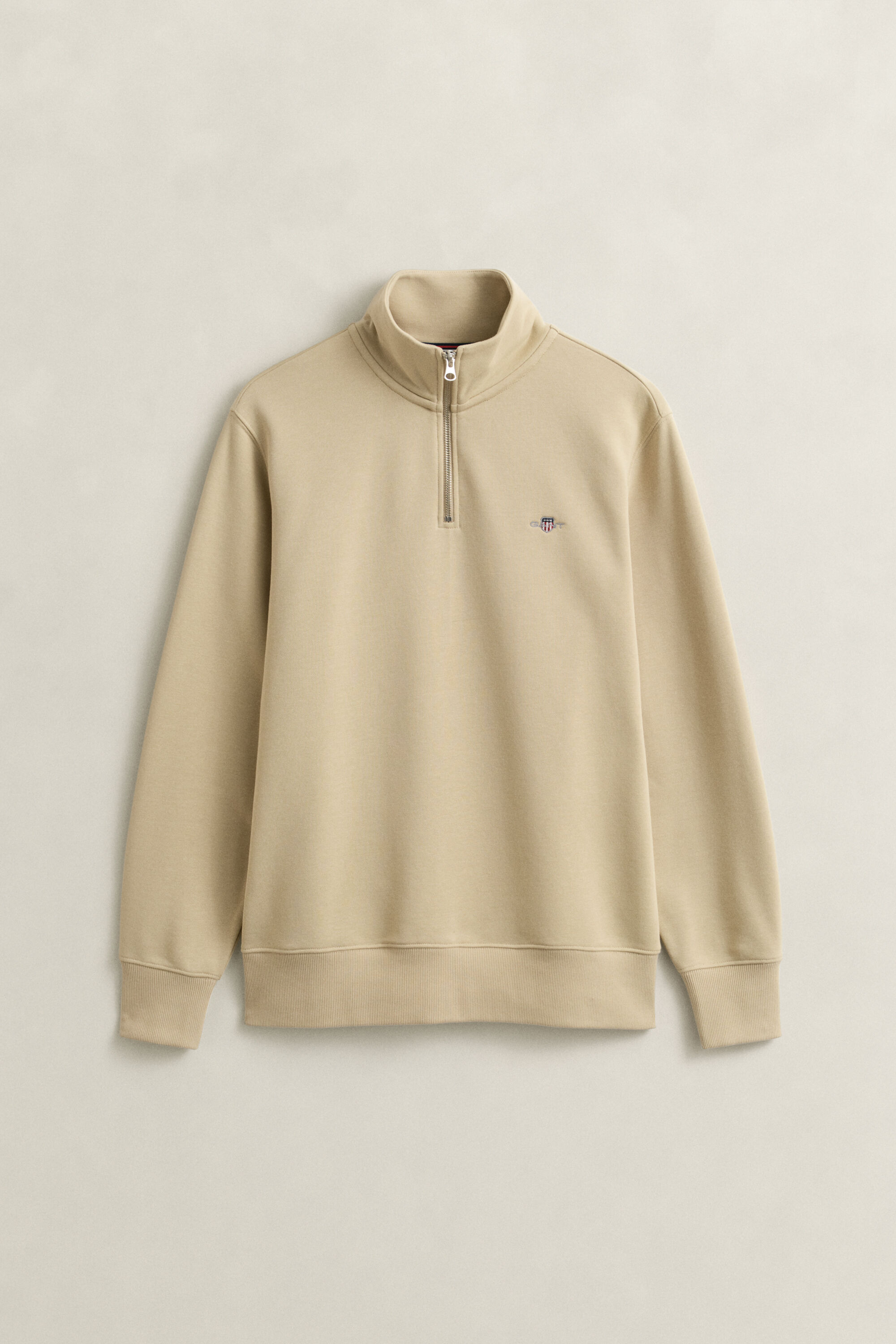 Shield sweatshirt met korte rits