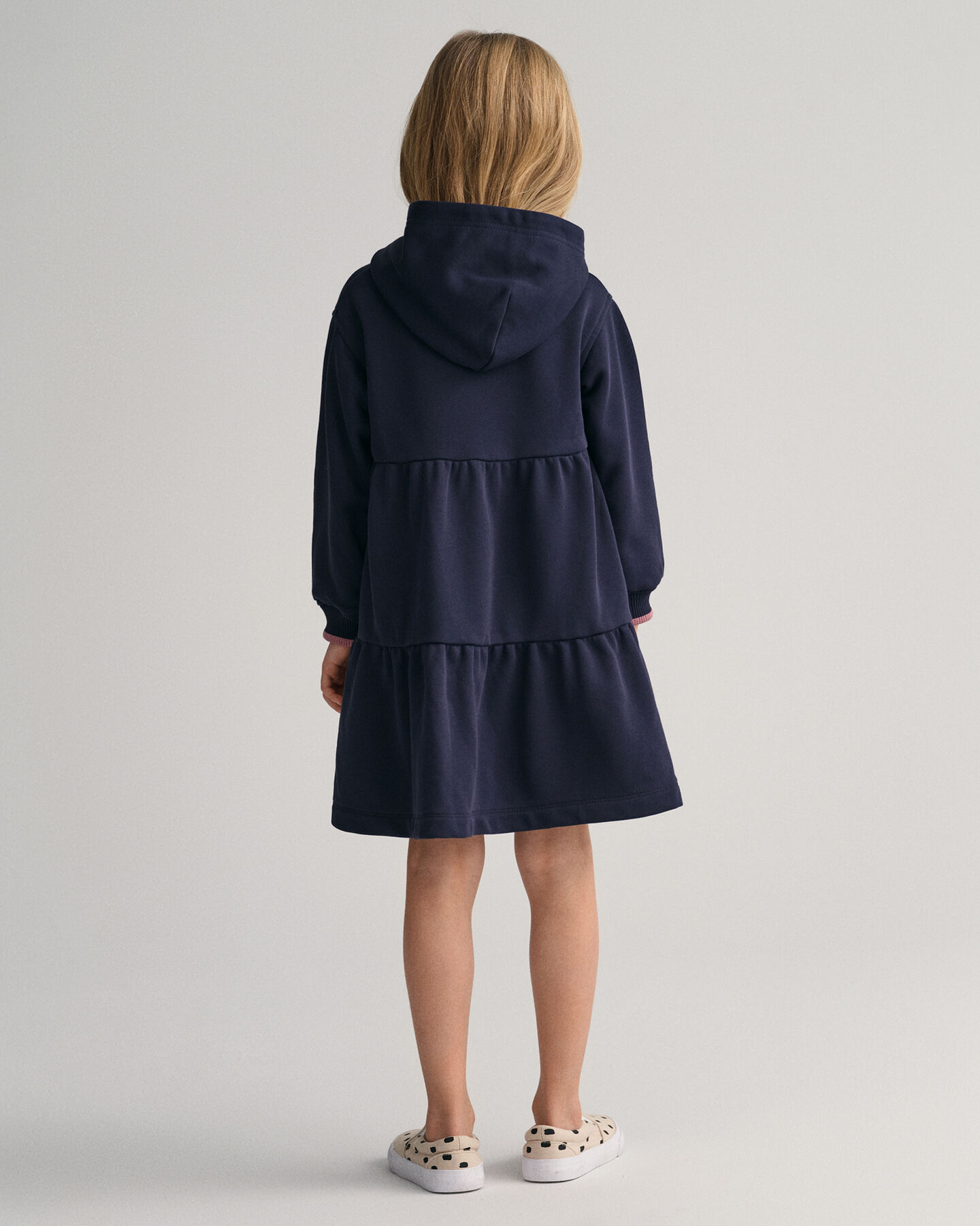 Robe sweat &agrave; capuche avec volants GANT USA Girls