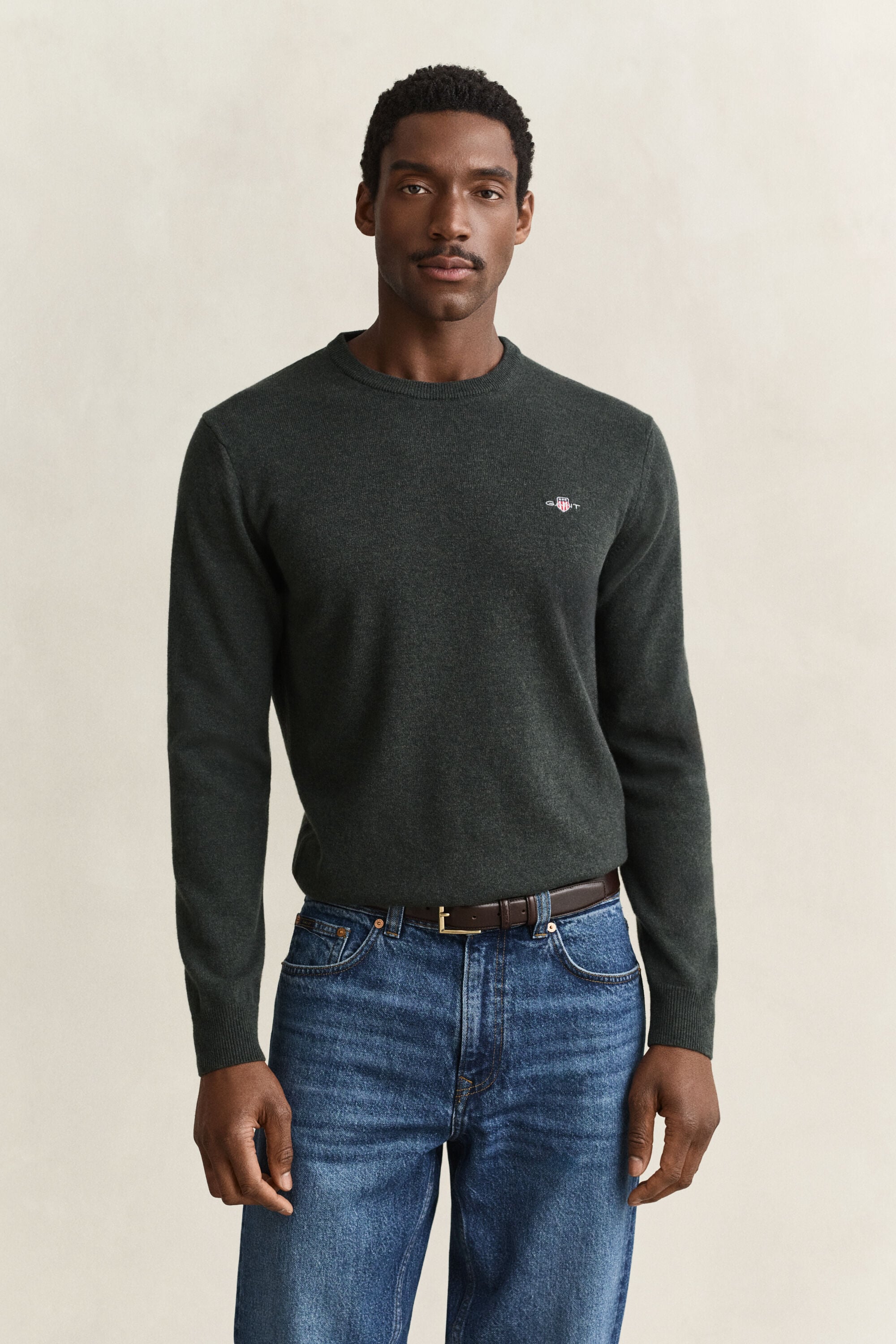 Pull col rond en laine d’agneau