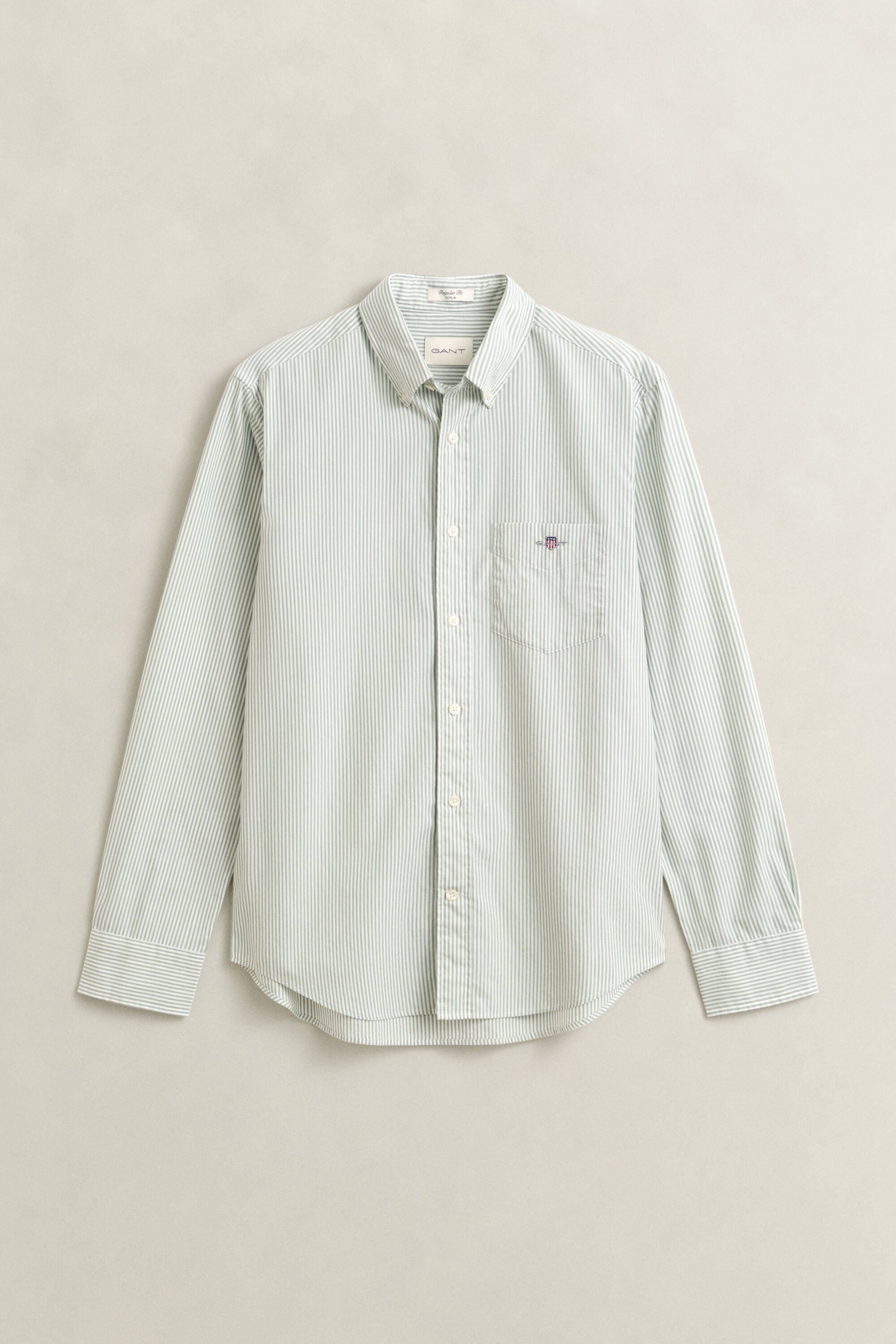 Chemise en popeline classique à rayures Banker