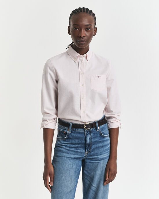 Regular Fit Classic Oxford-hemd met strepen