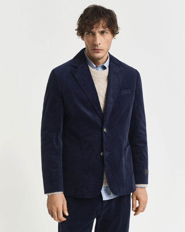 Veste blazer regular fit en velours côtelé