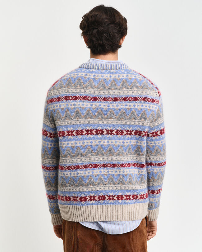 Fair Isle trui met ronde hals