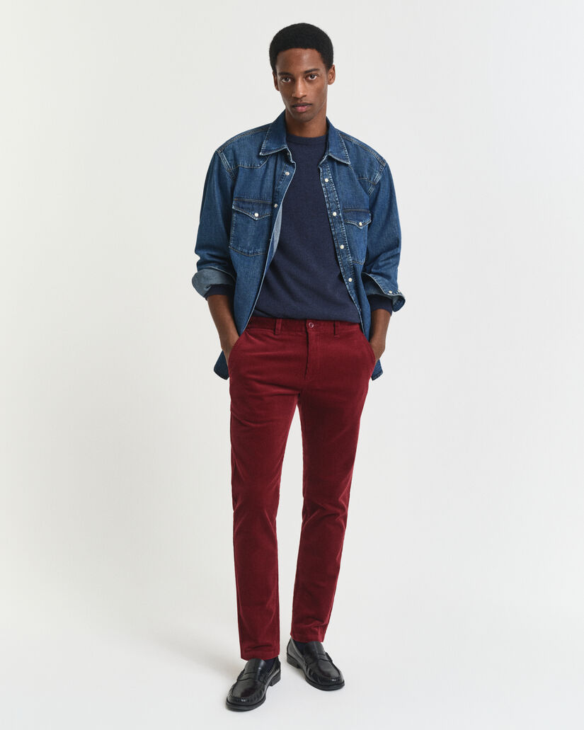 Slim Fit corduroy chino
