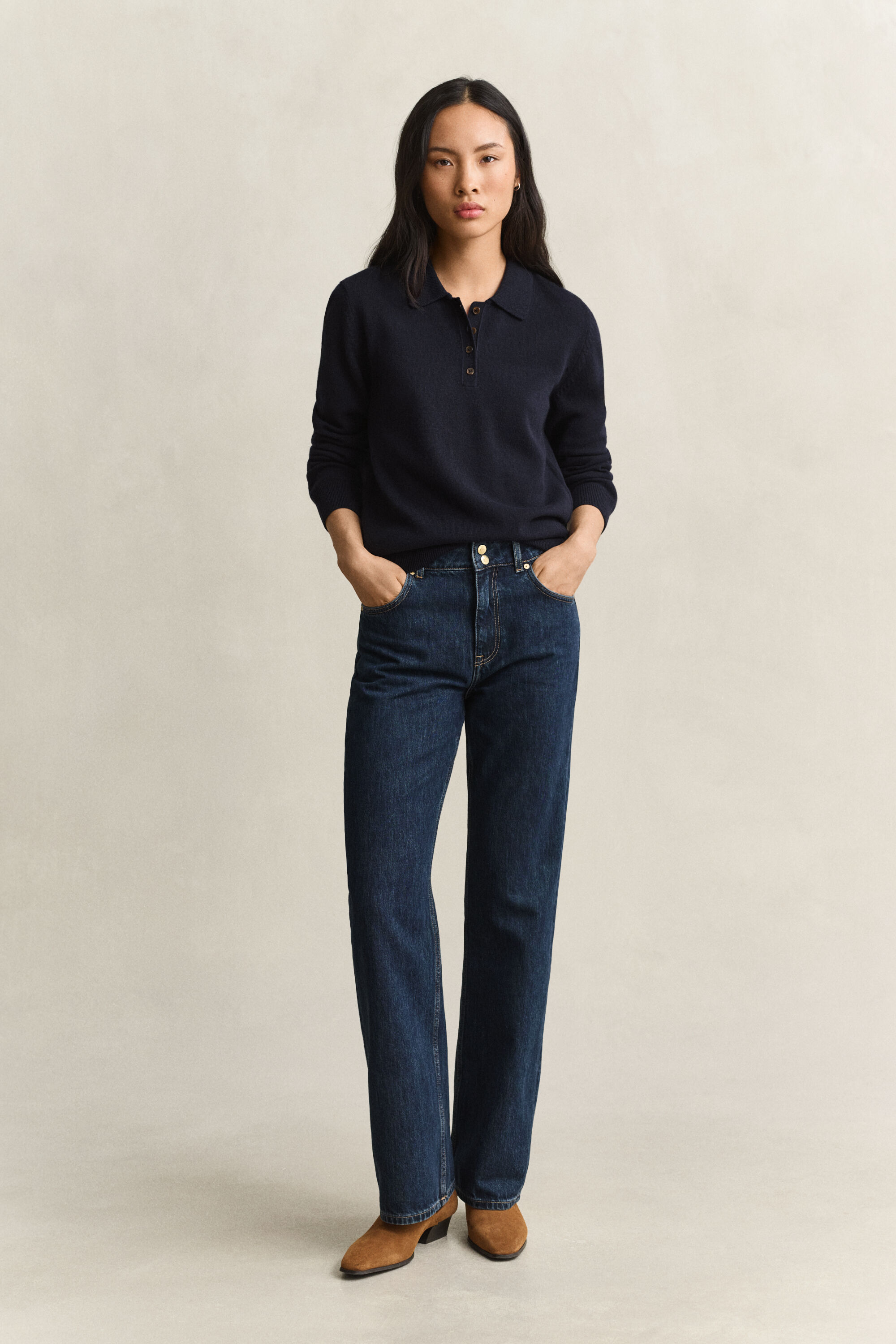 Pull rugger en laine d’agneau