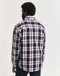Geruit overshirt van zware keperstof