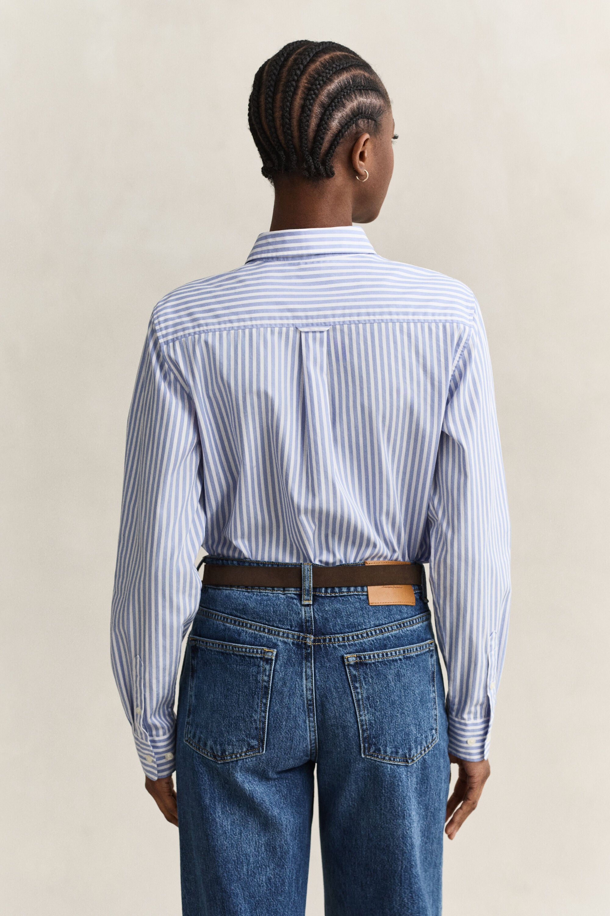 Regular Fit Classic gestreept overhemd van poplin