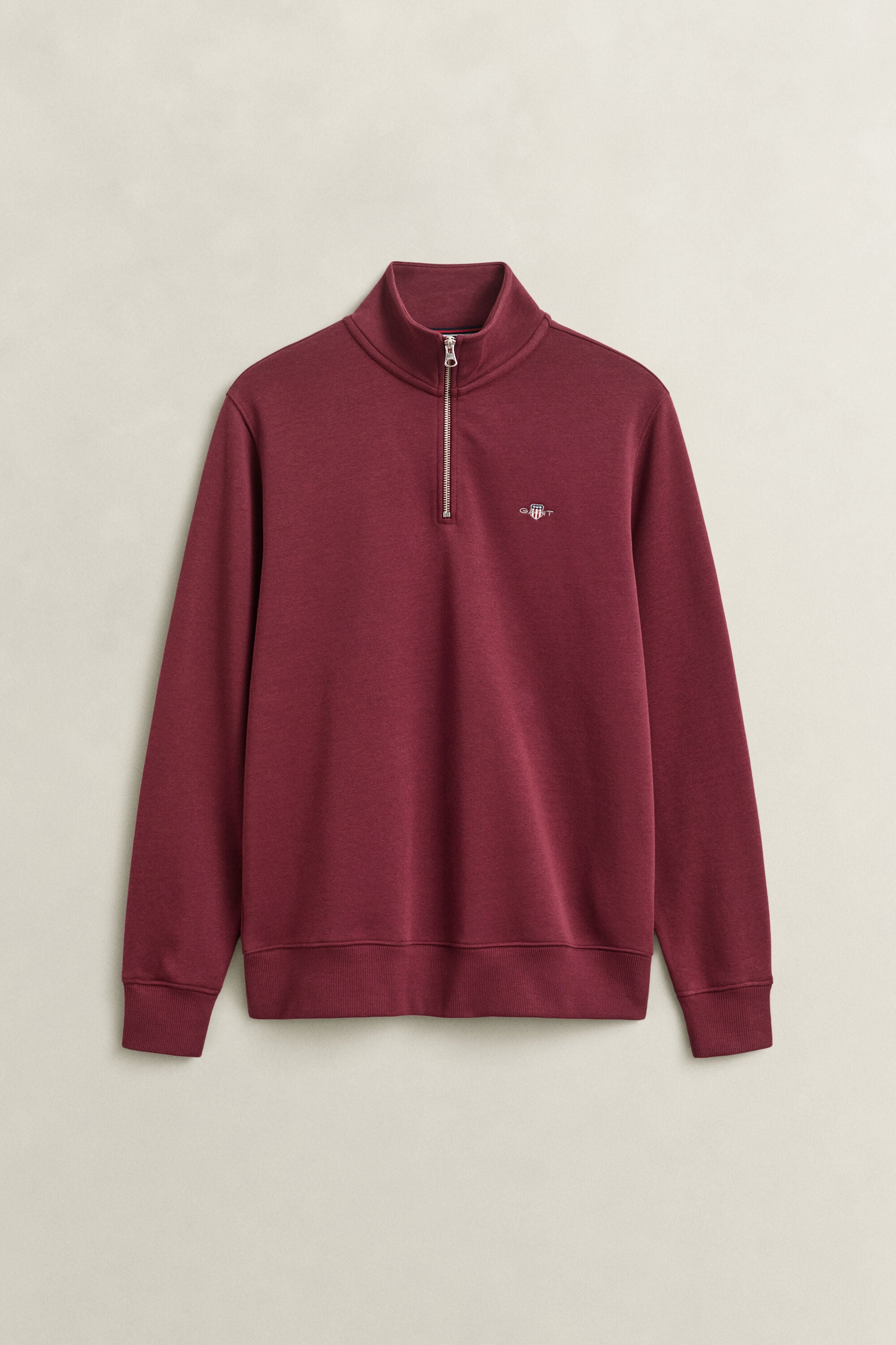 Shield sweatshirt met korte rits