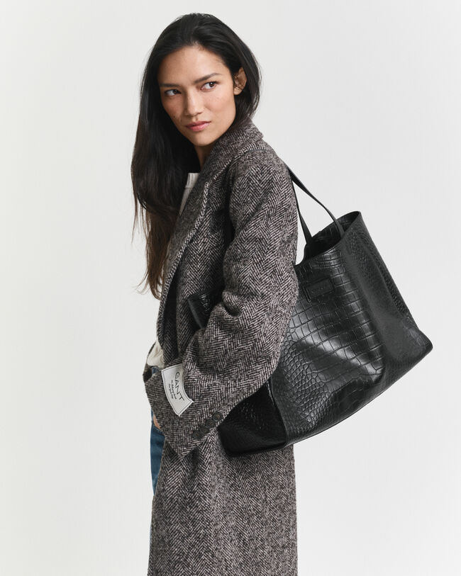 Sac fourre-tout effet croco