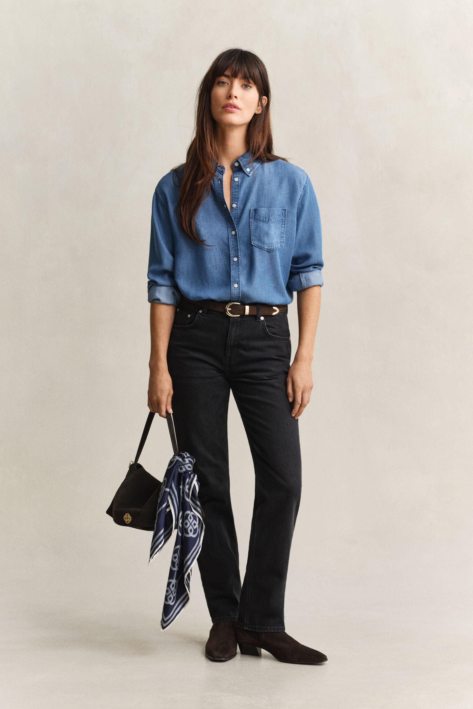 Chemise indigo