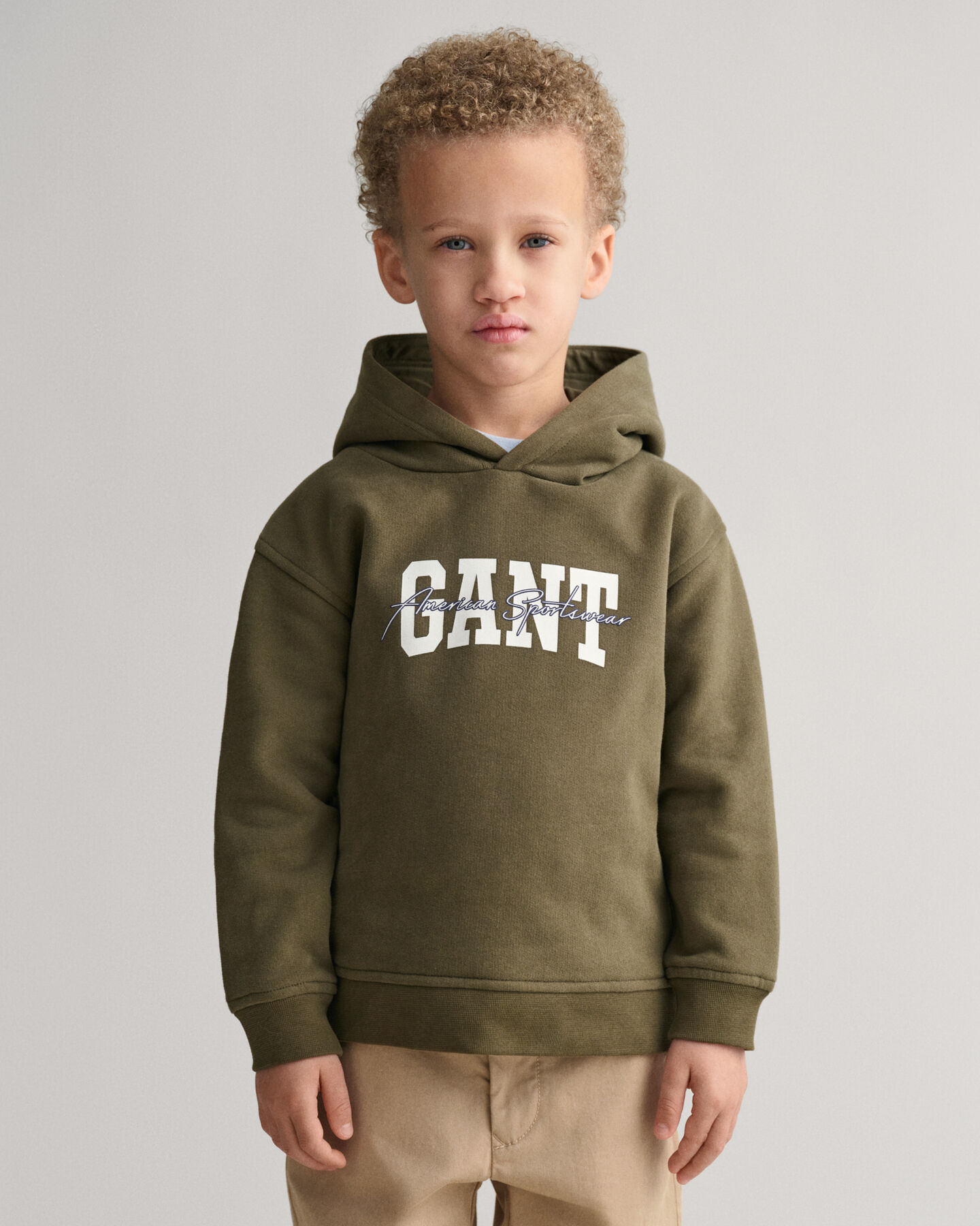 Sweat à capuche GANT Arch Script Kids