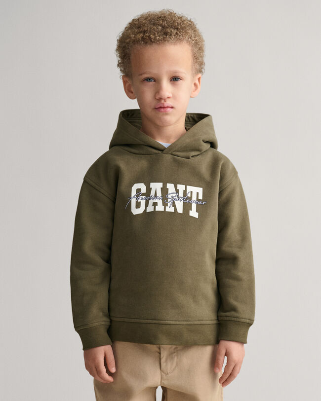 Sweat à capuche GANT Arch Script Kids