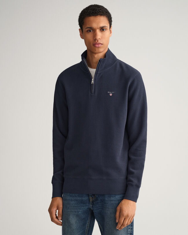 Sweat-shirt à demi-zip Waffle