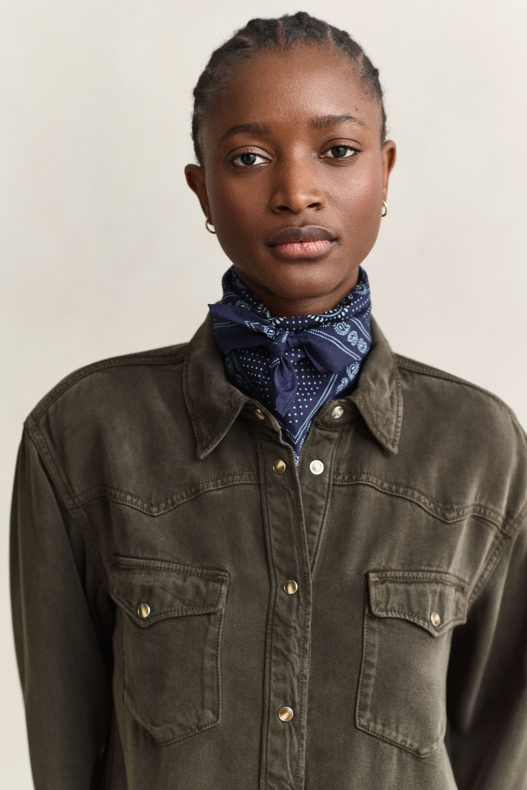 Denim Ranger-overhemd van keperstof
