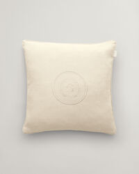 Housse de coussin Crest ton sur ton