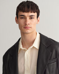 Veste blazer ultra-ample en cuir