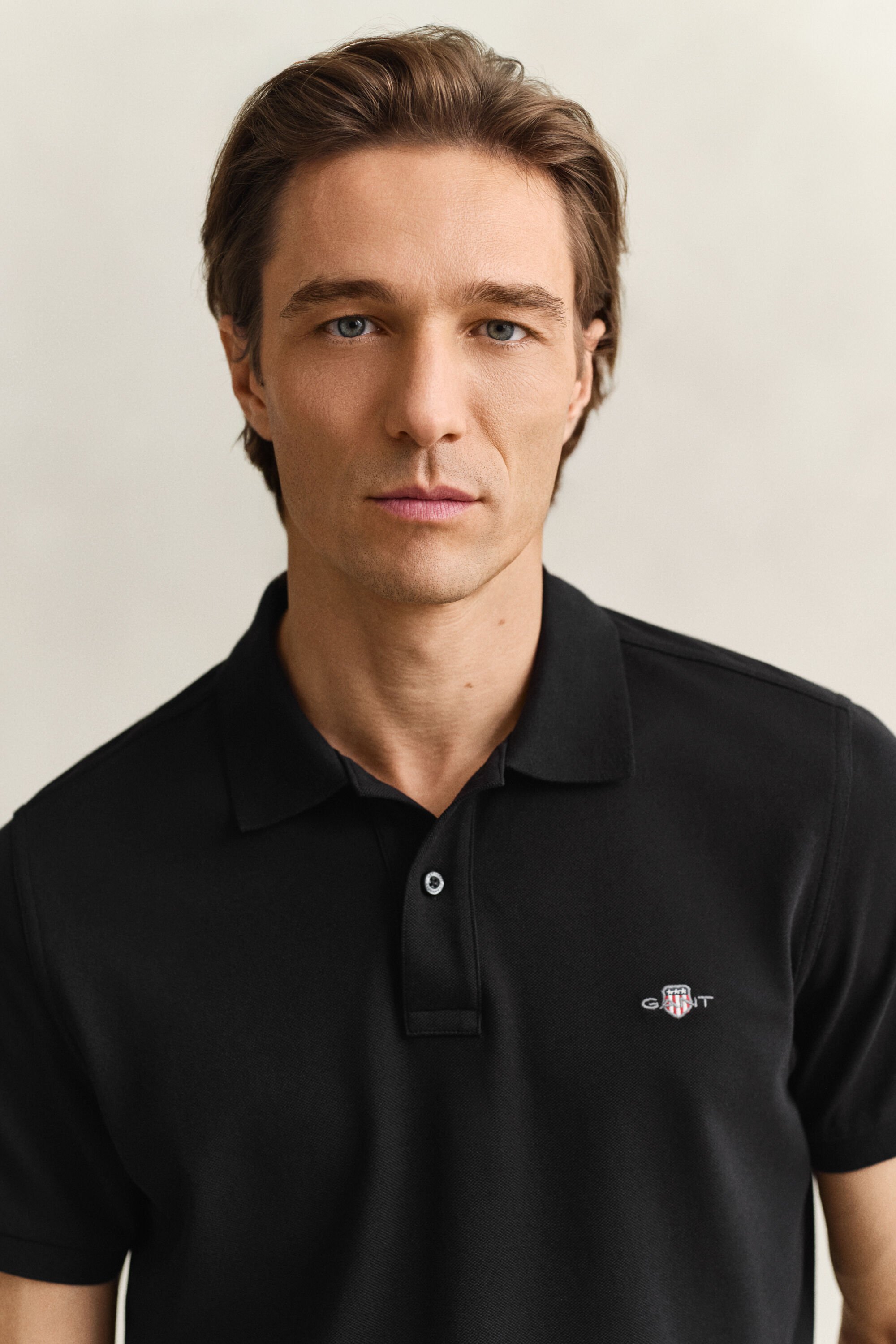 Regular Fit Shield piqué poloshirt