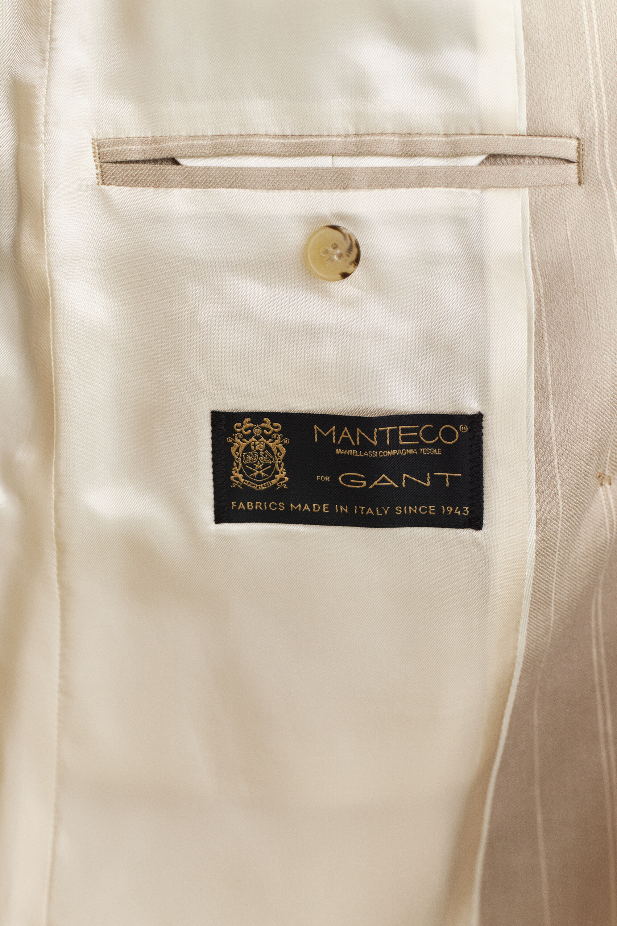 Veste blazer en lin mélangé à rayures tennis