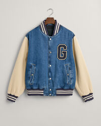 Veste en denim Varsity