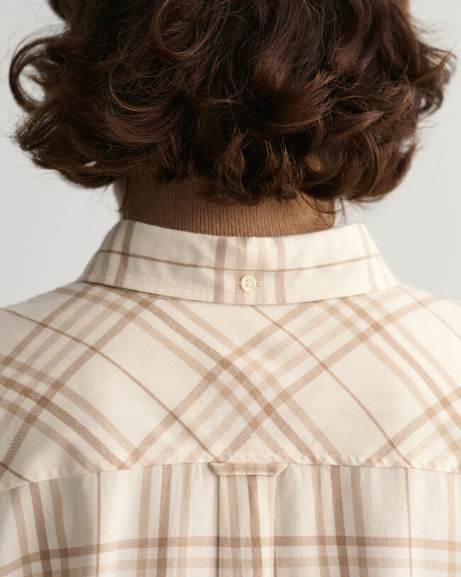 Relaxed Fit flanellen hemd met ruitje