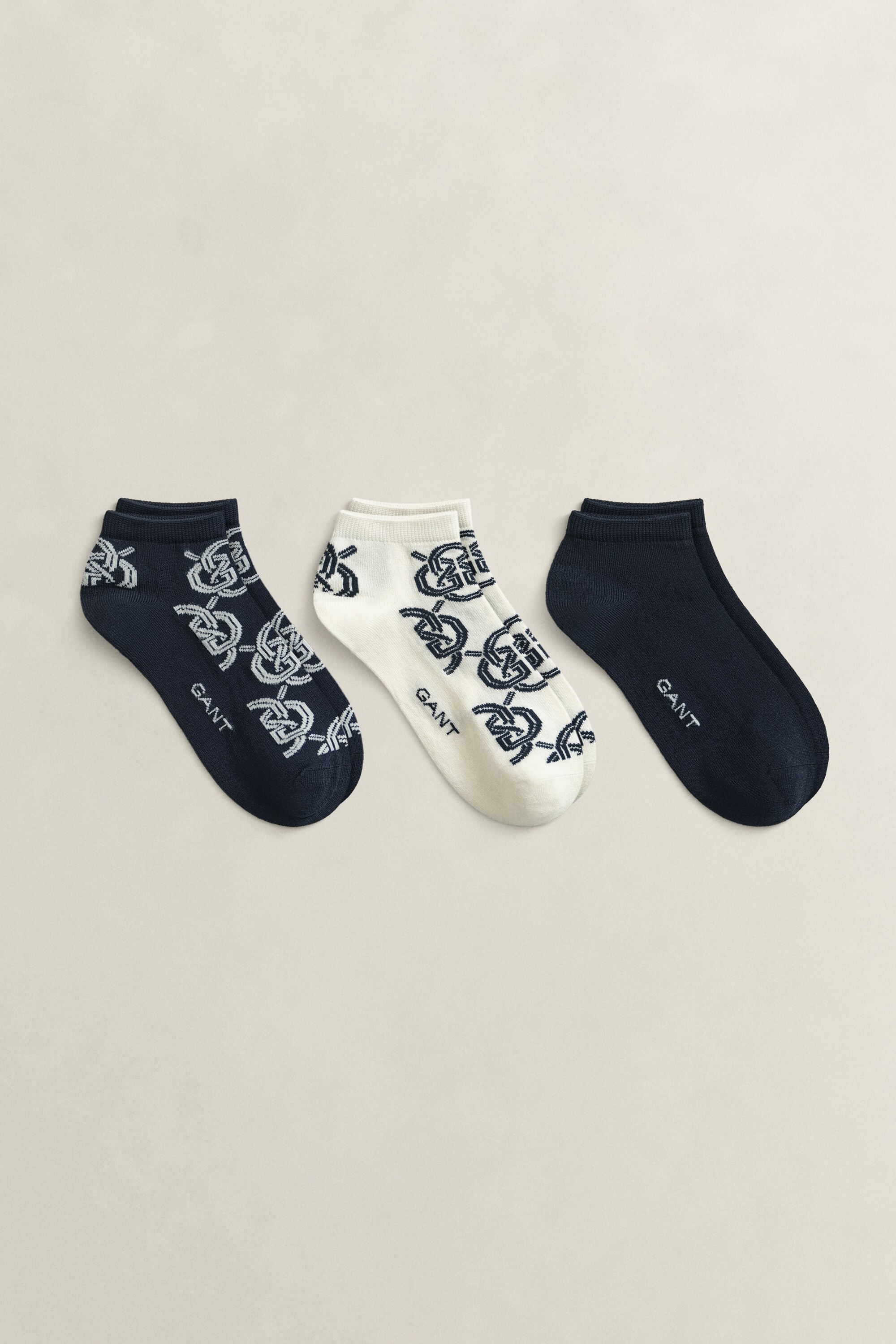 Lot de 3 paires de socquettes Monogram