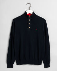 Sporty trui met halve col