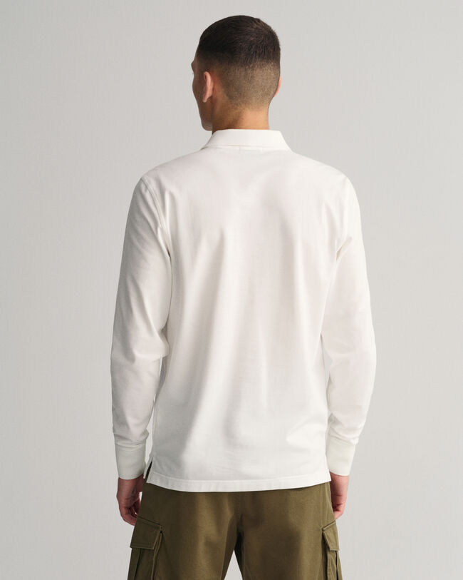 Original piqu&eacute; poloshirt met lange mouwen